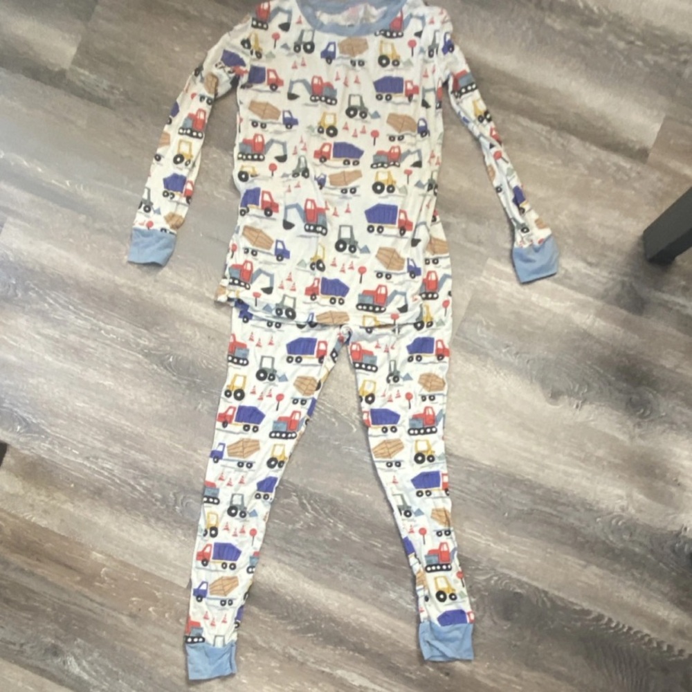 Little Sleepies Kids Pajama Set - Blue and Multicolor